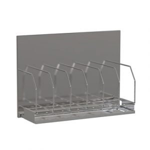 6 Bedpan rack with drip tray